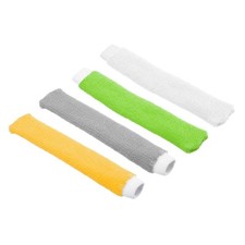 4Pcs Badminton Racket Towel Grip Anti-Skid Sweatband, Grey/Yellow/Green/White