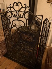Vintage Iron Fire Guard Screen