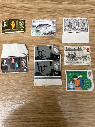 Old postage stamps uk - 8,