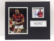 RARE Jamie Roberts Wales Rugby Union Signed Photo Display + COA AUTOGRAPH