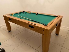 7ft Dining Table & 3 in 1 Pool Table Tennis Air Hockey Games Table FREE DELIVERY