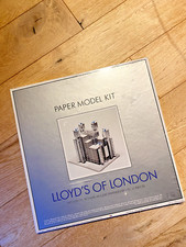 Very rare, unopened, Lloyds of London Paper Model Kit. Architects:Richard Rogers