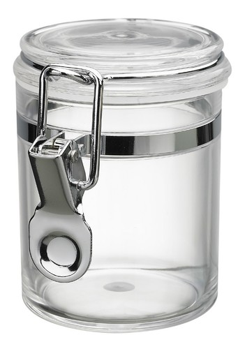 Plastic round jar airtight - round,
