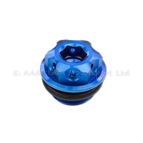 Blue titanium engine oil - engine,