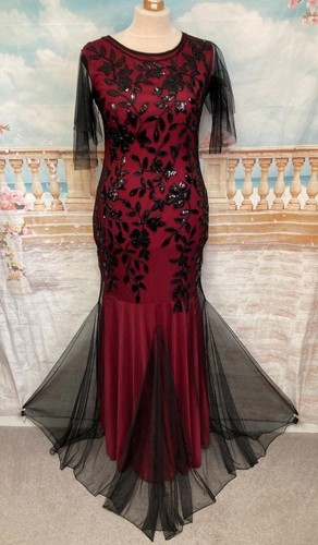 Gatsby dress black red - dress,