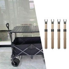 4x Camping Cart Table Support Rod Telescopic Desk Leg for Outdoor Wagon Cart