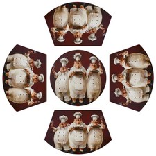 Wedge Placemats Set of 5 Red