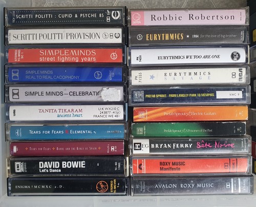 Pop cassettes 1980s 90s - 1980s/90s, select