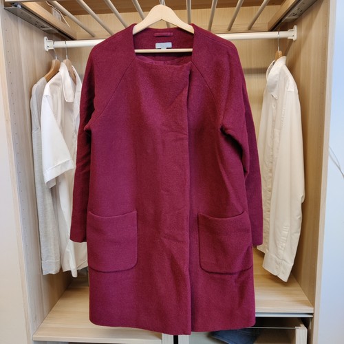Cos burgundy coat - cos,