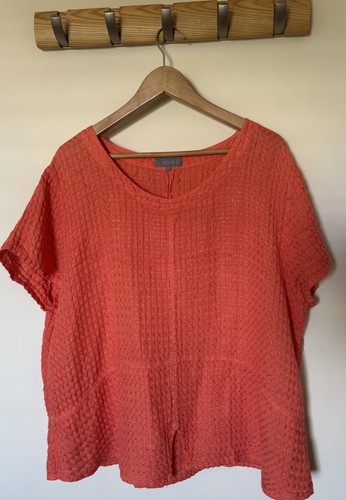 Sahara orange waffle linen - xl,