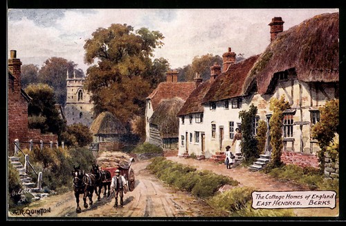 Artist postcard quinton - r.,