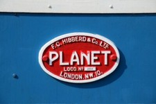 PHOTO  PLANET NO.2054 WORKSPLATE OF HIBBERD (OR PLANET) 4WDM NO.2054 OF 1937 AT