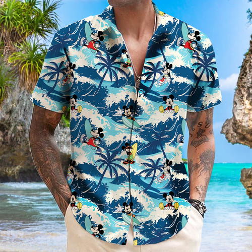 Disney summer hawaiian shirt