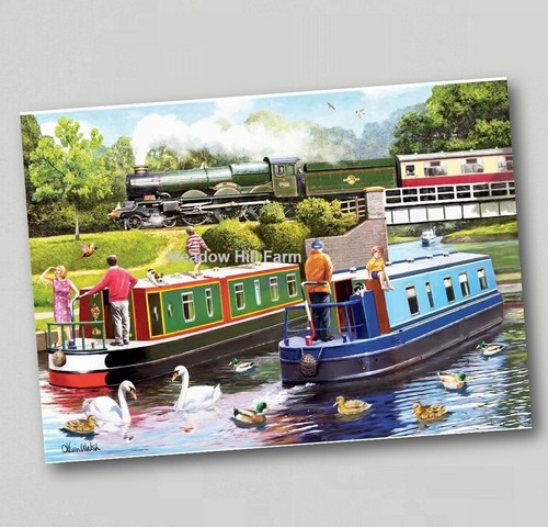 Fridge magnet canal barge - fridge,