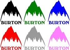 BURTON mountain vinyl sticker