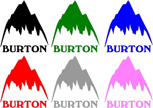 Burton mountain vinyl sticker - burton,