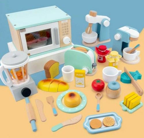 Wooden toy kitchen utensils - toy,