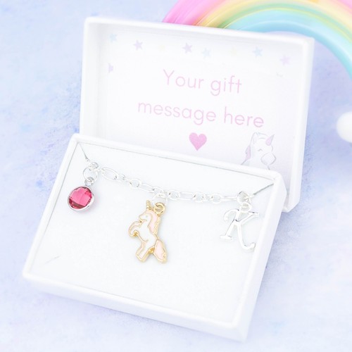Personalised unicorn charm - personalised,