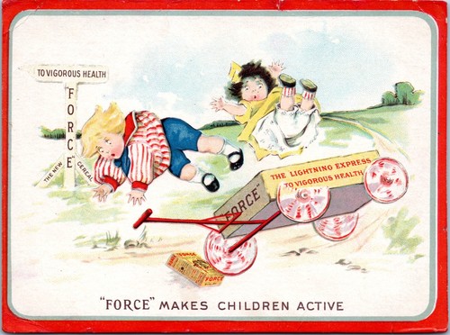 Advertising postcard force - postcard,