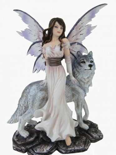 Fairy and wolf companion - and,