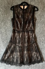 Reiss Sz 6 Black Lace Lined