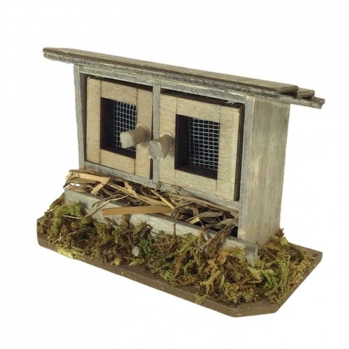 Dolls house wooden rabbit - house,