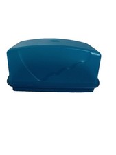 Tupperware Large Butter Dish Cheese 1 Pound Size In “Peacock” Color Brand New