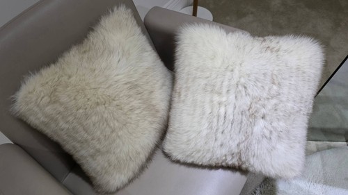 Pair genuine arctic fox fur - pair,