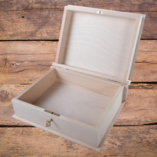 Wooden key lockable book - wooden,