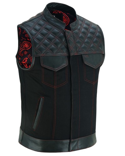 Men club biker - men's, waistcoat