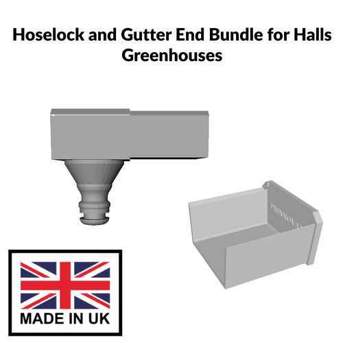 Greenhouse guttering end - greenhouse,