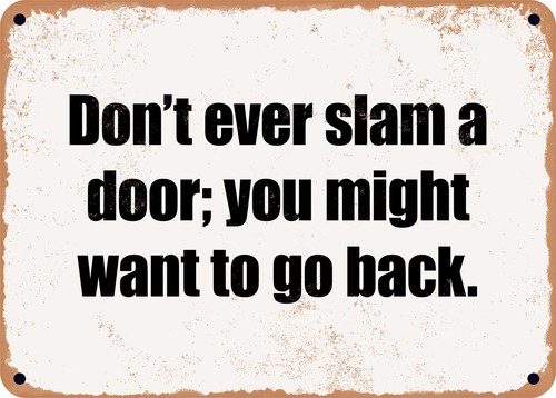 Metal sign don - slam, a
