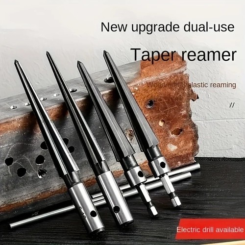 Handle tapered hand reamer - t,
