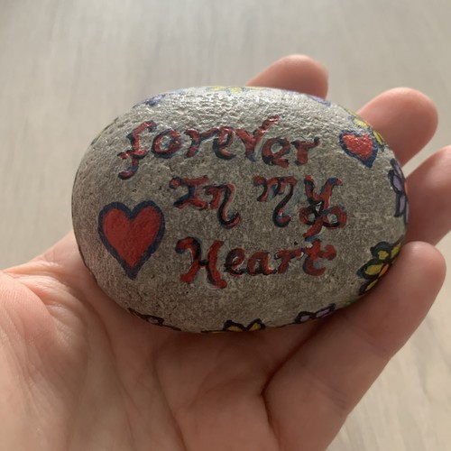 Pebble hand painted - pebble,,
