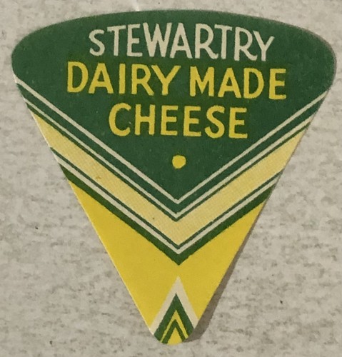 Stewartry cheese vintage label - stewartry,