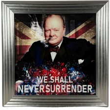 silver framed liquid art