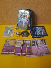 Pokemon bundle cards pin storage empty tin celebration holo coin sleeve charm A