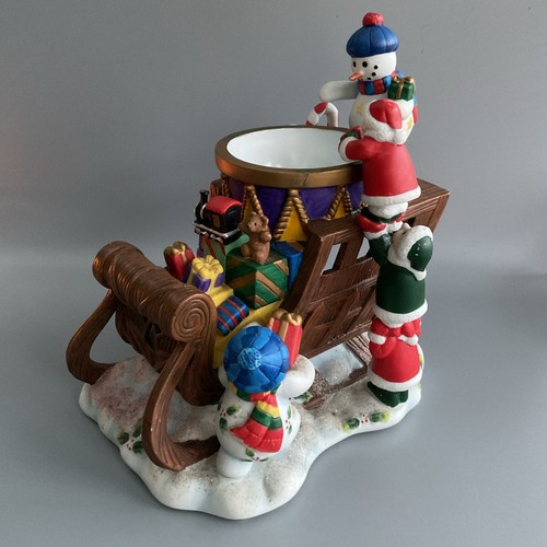 Vintage partylite santa sleigh - vintage,