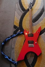 MARLIN 6 String Electric Guitar Style ML Shape With Guitar Strap Used Works Fine