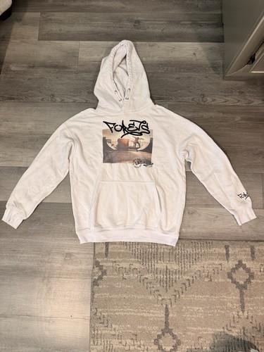 White hoodie graffiti - h&m,