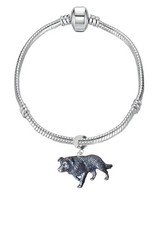 D22 Border Collie Dog Pewter