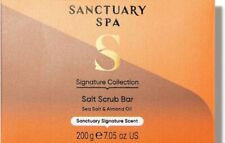 Sanctuary Spa Salt Scrub Bar 200g Exfoliating Flakes of Sea Salt Deluxe Soap Bar