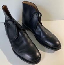 British Army Officers George Boots Black Leather Shoes Cadet Uniform