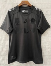 2025 RUGBY MEN's NEW BLACK BRISBANE BRONCOS TRAINING NRL S-5XL EMBROIDERY JERSEY