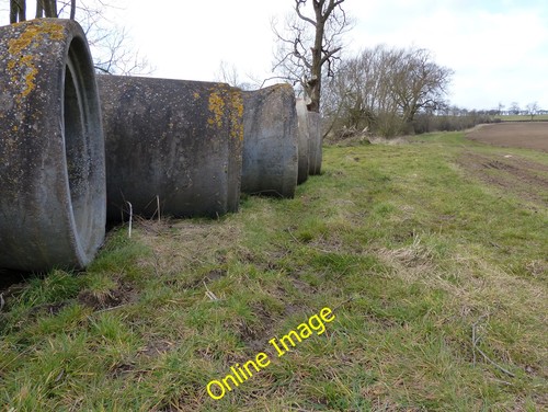 Photo 6x4 concrete pipes along - photo,
