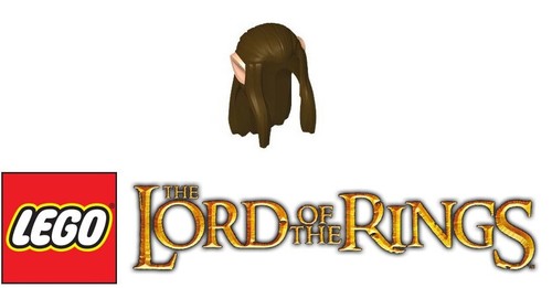 Lego elf hair - elf, rubber