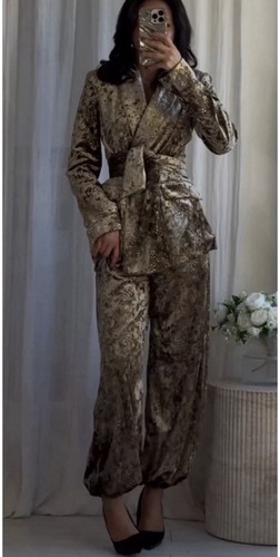 Zara velvet blazer with - zara,