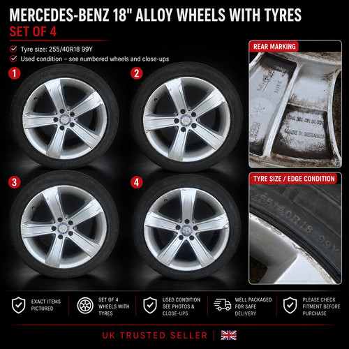 Genuine mercedes r230 5 - genuine, 18"