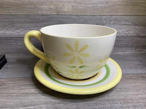 Giant ceramic teacup - ceramic, &
