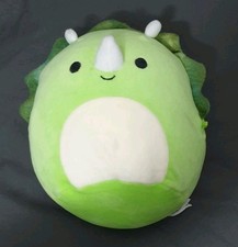 Squishmallows Dinosaur Triceratops Green Tristan  8" 